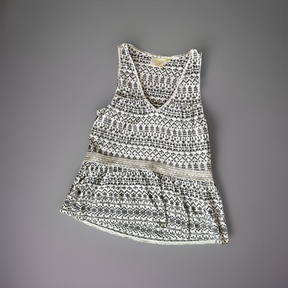 Maeve Anthropologie Cammie Embroidered Eyelet Peplum Tank Top Size M - Picture 2 of 10